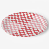 Roze en rode 9-inch Bord (Gekanteld)