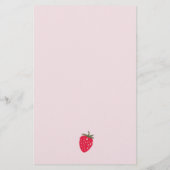 Roze en Rode Aardbei Baby Word Unscramble Game Flyer (Achterkant)