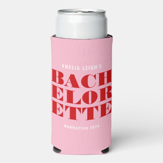 Roze en Rode Bachelorette-weekend (Seltzer Voorkant)