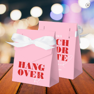 Roze en Rode Bachelorette Weekend katerkit Bedankdoosjes