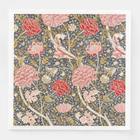  roze en rode bloemen van William Morris
