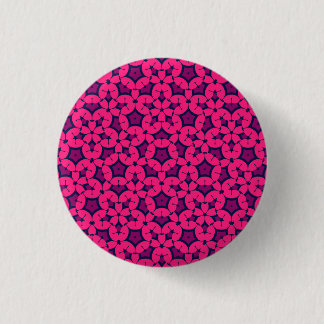 Roze en rode Boho mandala stijlpatroon Ronde Button 3,2 Cm