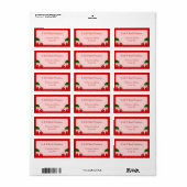 Roze en Rode Cherry Soap Label Sticker (Full Sheet)