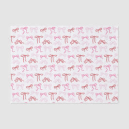 Roze en rode coquette strik patroon weefsel papier