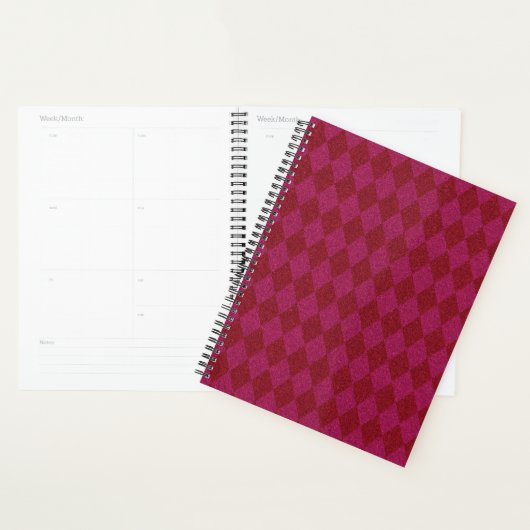 Roze en rode diamanten glitter planner (Display)