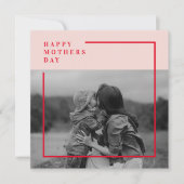 Roze en Rode Foto Moederdag Gift (Voorkant)