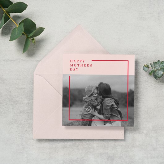 Roze en Rode Foto Moederdag Gift