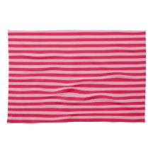 Roze en rode gestreepte keukenhanddoek