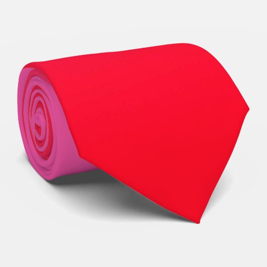 Roze en rode gradiënt stropdas (Opgerold)
