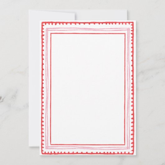 Roze en Rode Hart Baby Bingo Spelkaarten Kaart (Achterkant)