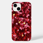 Roze en rode harten Case-Mate iPhone case (Achterkant)