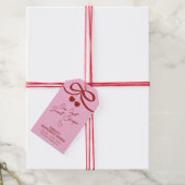 Roze en Rode Kers Bachelorette Weekend Cadeaulabel