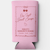 Roze en rode kers bachelorette-weekend mini