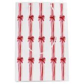 Roze en rode kerstbogen medium cadeauzakje (Voorkant)