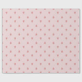 Roze en Rode Kerstbomen Minimalistische Mod Retro Cadeaupapier (Vlak)