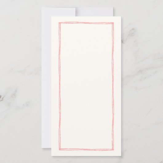 Roze en rode kleurrijke bruiloft Dank je plaatje Bedankkaart (Achterkant)