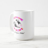 Roze en rode Mok (Voorkant links)