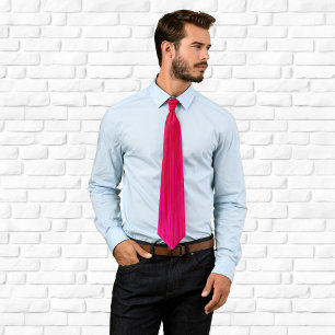 Roze en rode multi strepen stropdas