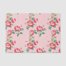 Roze en rode pioenroos Chinoiserie Floral