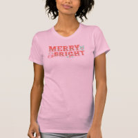 Roze en rode Retro Merry & Bright