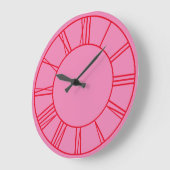 Roze en rode ring Romeinse cijfers Grote Klok (Hoek)