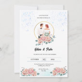 Roze en rode roze weddenschappen kaart (Voorkant)