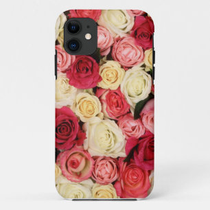 Roze en rode rozen iPhone draagtas iPhone 11 Hoesje