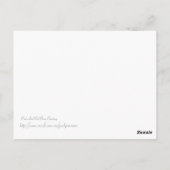 Roze en rode rozen schilderen briefkaart (Achterkant)