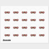  roze en rode rozen Stickers (Vel)