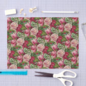 Roze en rode rozen tissuepapier (Craft)