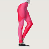 Roze en rode stropdas-kleurstof leggings (Rechts)
