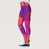 Roze en rode tie kleurstof Leggings (Links)