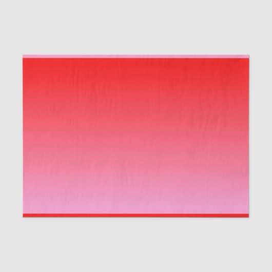 Roze en Rode Valentijn Gradiënt Tissuepapier (Voorkant)