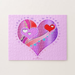Roze en rode Valentijn Harde puzzel