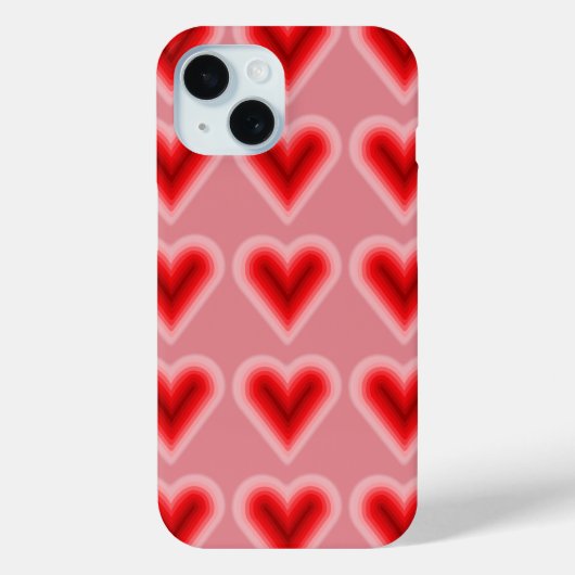 Roze en rode Valentijnsdag Case-Mate iPhone Case (Achterkant)