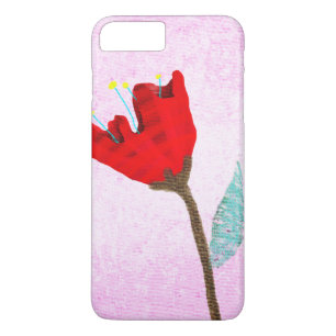 Roze en rood iPhone 8 plus / 7 plus hoesje