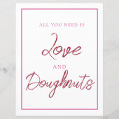 Roze en Rood Doughnut teken (Voorkant)