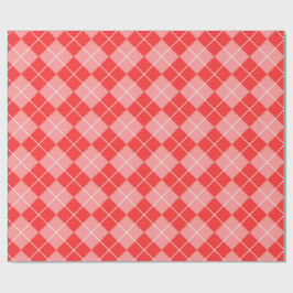 Roze en rood geplakt verpakkingspapier cadeaupapier