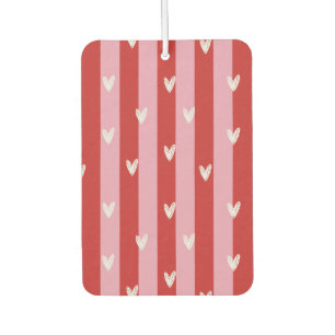Roze en rood, hart gestreept luchtverfrisser