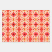 Roze en rood Sinaasappel Inpakpapier Vel (Voorkant)