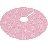 Roze en roodbruin ontwerp kerstboom rok (Gekanteld)