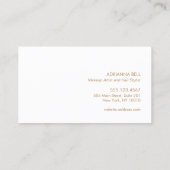 Roze en Roos Gold Sequin Beauty Salon Benoeming Afsprakenkaartje (Achterkant)