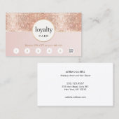 Roze en Roos Gold Sequin Salon 6 Punch Loyalty (Voorkant / Achterkant)