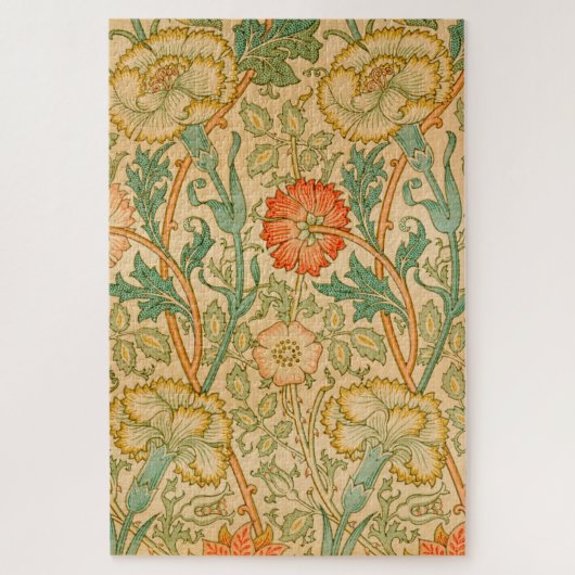 Roze en Roos Patroon (door William Morris) Legpuzzel (Verticaal)