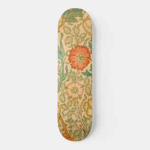 Roze en Roos Patroon (door William Morris) Skateboard