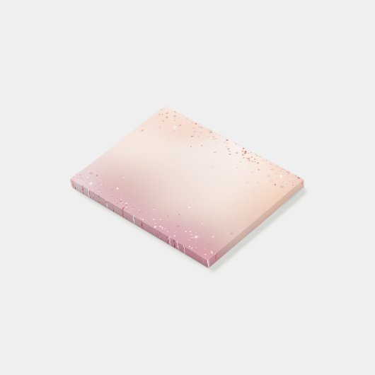 Roze en Roos Sparkle Ombre Post-it® Notes (Schuin)