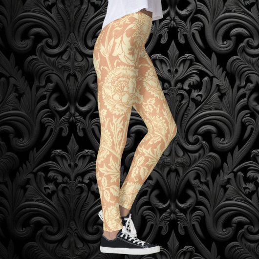 Roze en Roos van William Morris,  bloemen Leggings