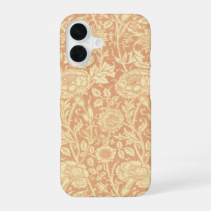 Roze en roos van William Morris, Vintage Bloemen iPhone 16 Hoesje