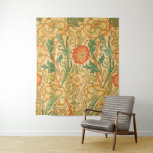 Roze en Roos van William Morris Wandkleed