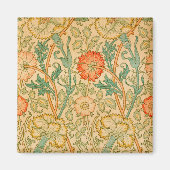 Roze en Rosa patroon (van William Morris) Magneet (Voorkant)